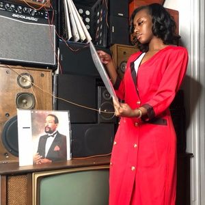 Nina Piccalino red Coat Dress